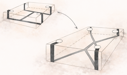 schema d'explication du jeu du soir un jeu pensé pour transformer la chambre avec un système de maintien a glisser sous le lit
